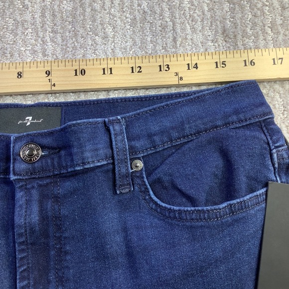 7 For All Mankind Ultra High Rise Jo Wide Leg Jeans Virginia Blue Size 32 NWT - Picture 14 of 16